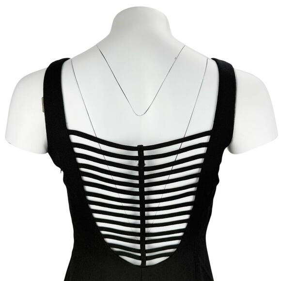 JOSEPH RIBKOFF Black Sheath Dress 6 Petite - Picture 4 of 6